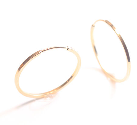 Altın Minimal Halka Küpe