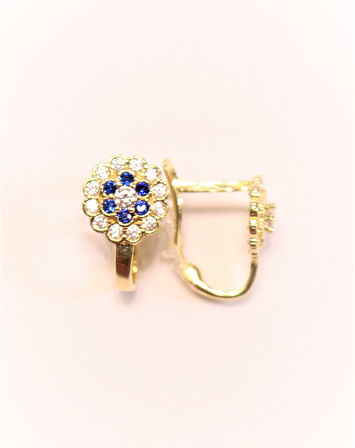 Altın Papatya Bebek-Çocuk Küpesi