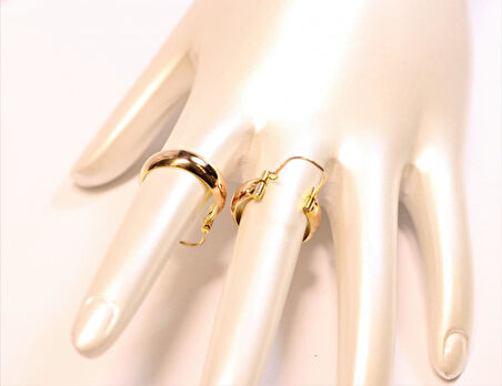 Altın Halka Anne Küpesi