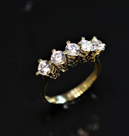 Altın Beştaş Yüzük