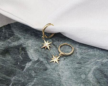 Kutup Yıldızı Küpe