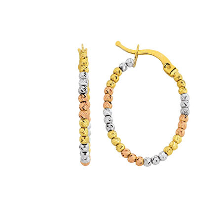 Altın Dorika Toplu Küpe