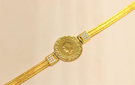 Çeyrek Altın Kadın Bileklik 33054