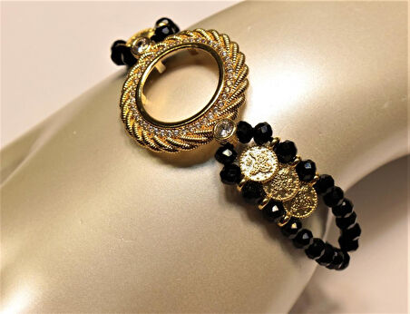 Çeyrek Altınsız Altın Kaplama Bileklik kk12