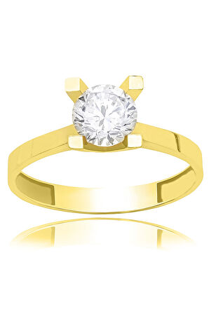 Altın Tek Taş Yüzük