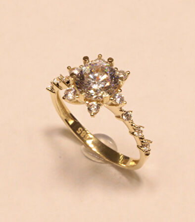 Altın Tek Taş Yüzük