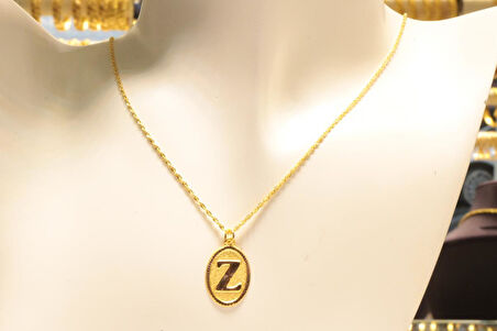  Altın Halat Zincirli Nostaljik Z Harfi