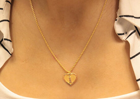 Altın İ Harfli Halat Zincir