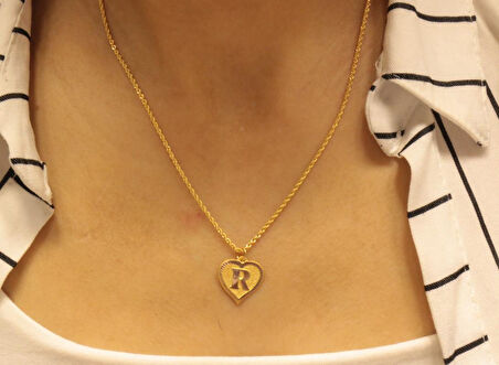Altın R Harfli Halat Zincir