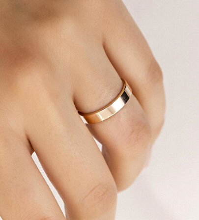 Altın Düz Kesim Alyans