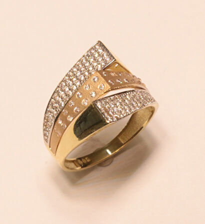 Altın Taşlı  Yüzük