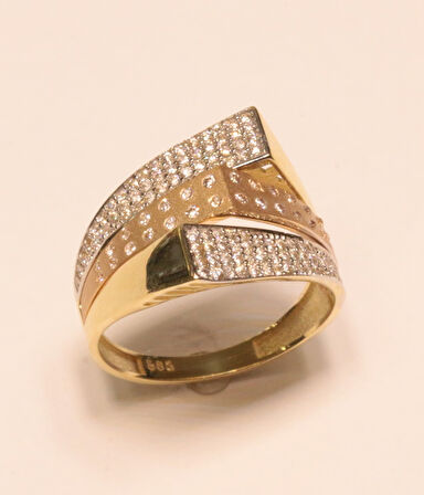 Altın Taşlı  Yüzük