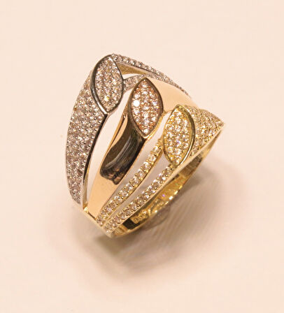 Altın Taşlı  Yüzük