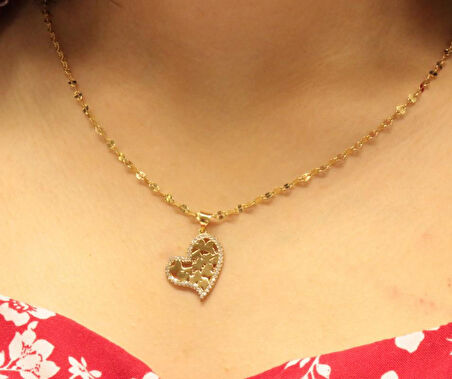 Altın Kalp Kolye Ucu 3659-1