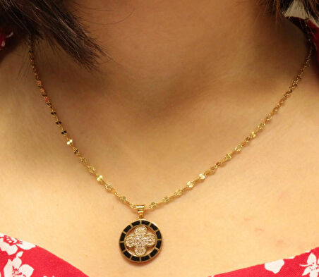 Altın Yonca Kolye Ucu 3657-1