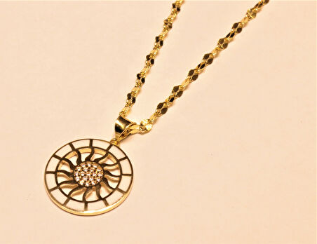 Altın Güneş Kolye Ucu 3654-1