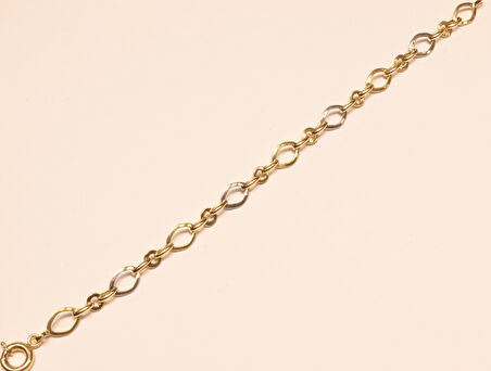 Altın Taşsız Künye-Bileklik