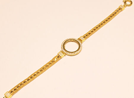 Çeyrek Altın İçin Çerçeve Bileklik