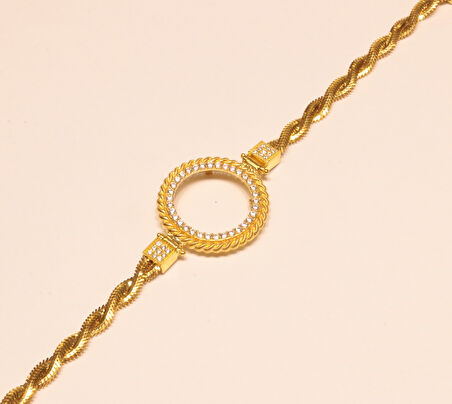 Çeyrek Altın İçin Çerçeve Bileklik