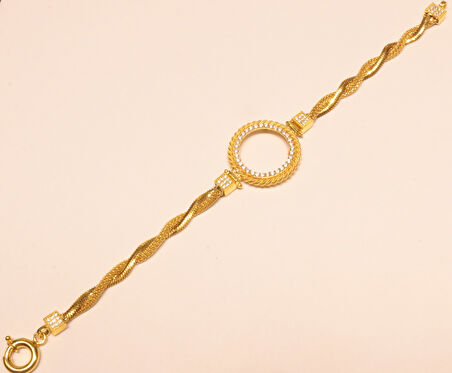 Çeyrek Altın İçin Çerçeve Bileklik