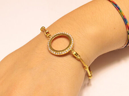 Çeyrek Altın İçin Çerçeve Bileklik