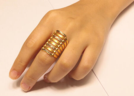 14 Ayar Altın Kaburga Model Yüzük