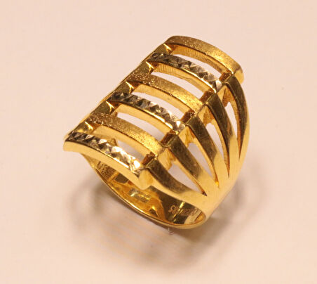 14 Ayar Altın Kaburga Model Yüzük