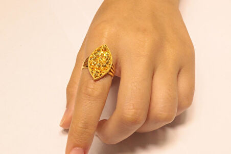 14 Ayar Altın Taşsız  Dorika Toplu Yüzük