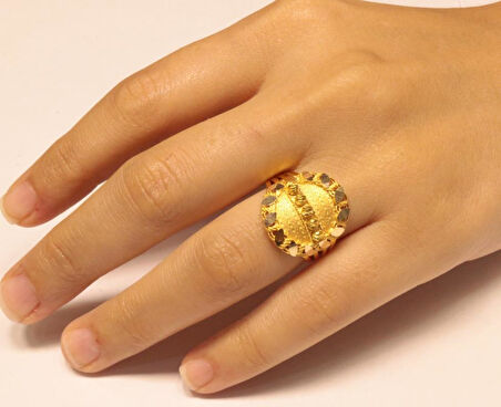 14 Ayar Altın Taşsız Dorika Toplu Yüzük