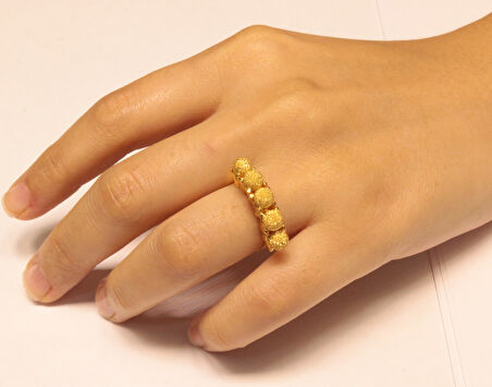 14 Ayar Altın Taşssız Beştop Yüzük