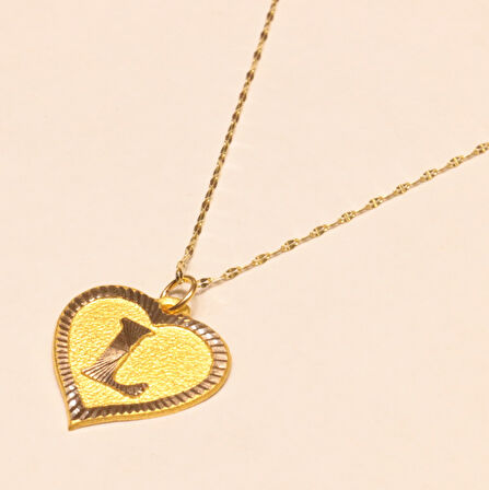 Altın L Harfli Aynalı Zincir