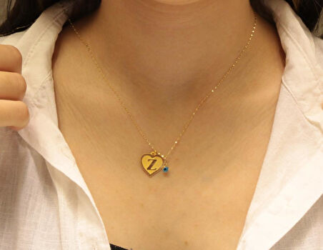 14 Ayar Altın Z Harfli Aynalı Zincir