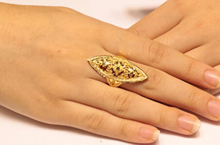 14 Ayar Altın Hint Model Yüzük