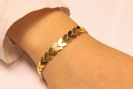 14 Ayar Altın Başak Model Bileklik