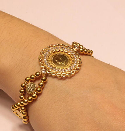 Çeyrek Altın Kadın Bileklik ck31