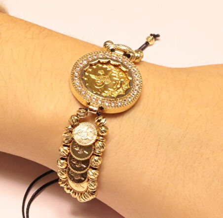 Yarım Reşat Baskı Altınlı Bileklik RB9