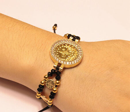 Yarım Reşat Baskı Altınlı Bileklik RB11