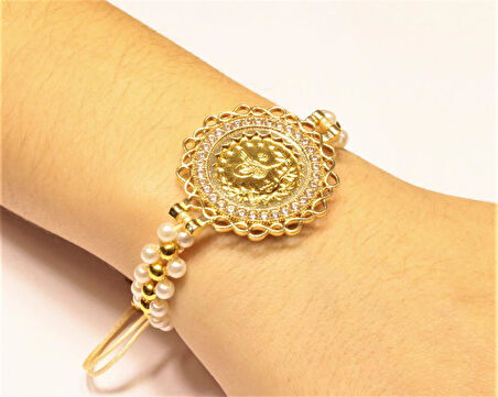 Yarım Reşat Baskı Altınlı Bileklik RB16