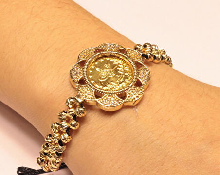 Yarım Reşat Baskı Altınlı Bileklik RB17