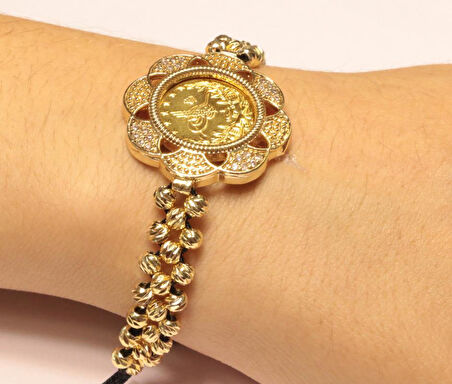 Yarım Reşat Baskı Altınlı Bileklik RB17