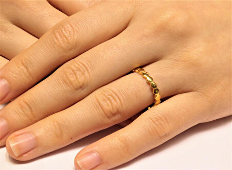 22 Ayar Altın Minimal Yüzük