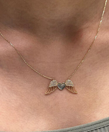 14 Ayar Altın Melek Kolye