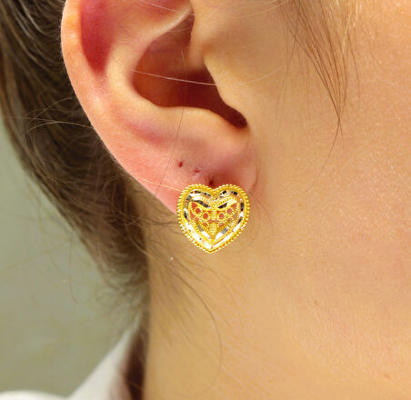 Altın Hint Model J Küpe