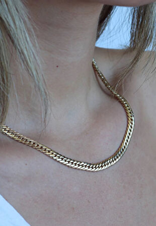 14 Ayar Kadın Altın Gurmet Zincir