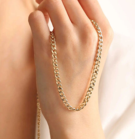 8 Ayar Kadın Altın Gurmet Zincir