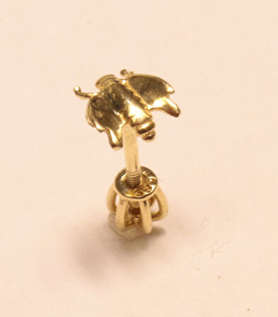 14 Ayar Altın Piercing Tragus Küpe