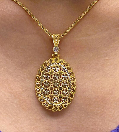 Altın Dorika Toplu Kolye Ucu 37002-2