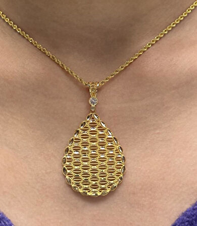 Altın Dorika Toplu Kolye Ucu 37007-2