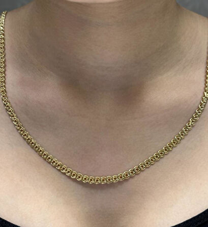 8 Ayar Kadın Altın Gurmet Zincir  3671