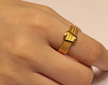 14 Ayar Altın Trabzon Hasır Yüzük